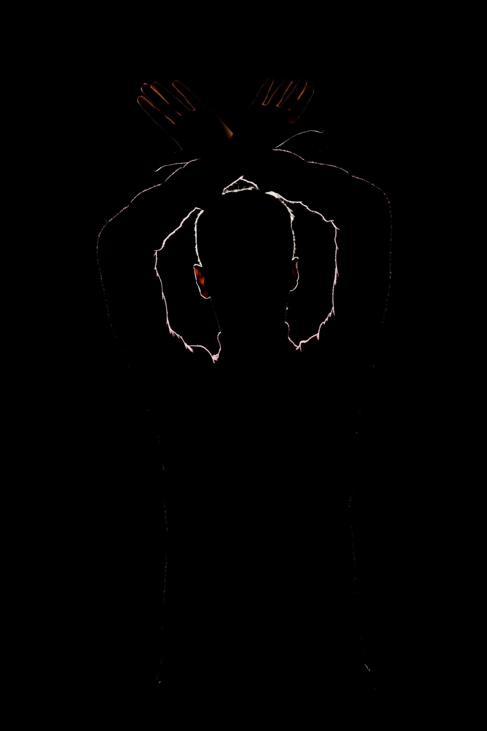 Fotografía de estudio de siluetas